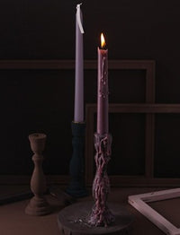 Brush Painted Vintage Candle Holder