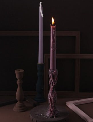 Brush Painted Vintage Candle Holder