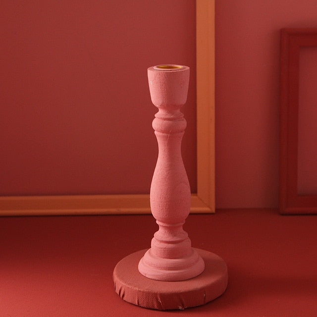 Brush Painted Vintage Candle Holder