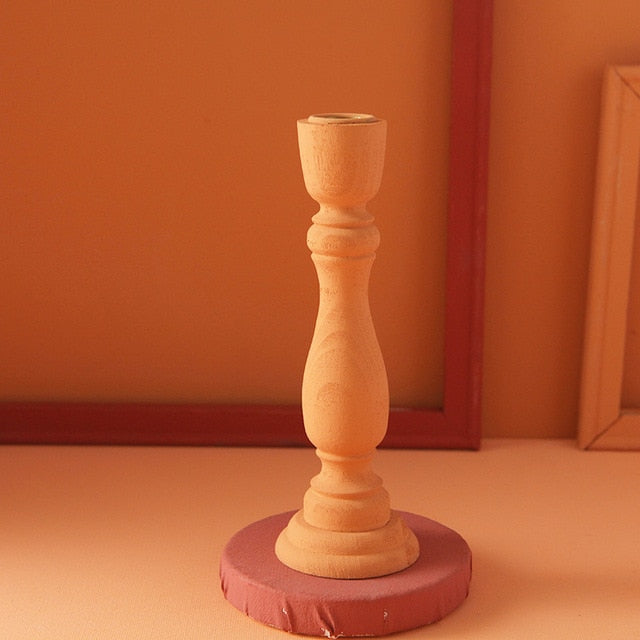 Brush Painted Vintage Candle Holder