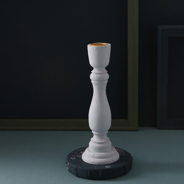 Brush Painted Vintage Candle Holder