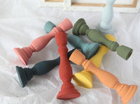 Brush Painted Vintage Candle Holder