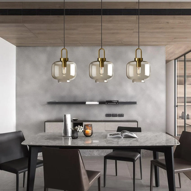 Cafe Sculpted Glass Pendant Light