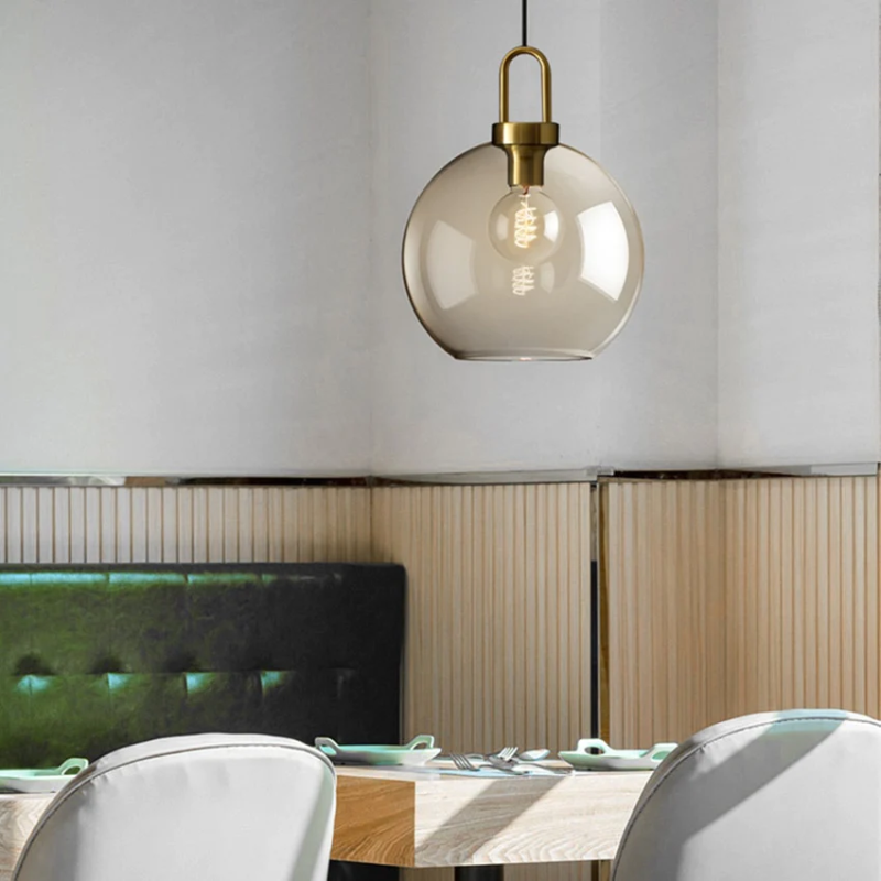 Cafe Sculpted Glass Pendant Light