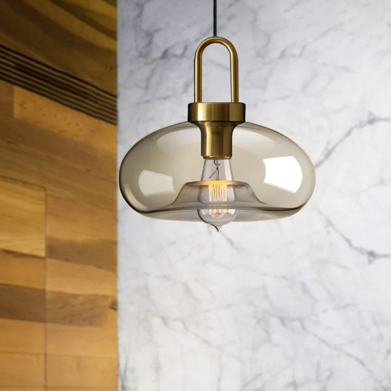 Cafe Sculpted Glass Pendant Light