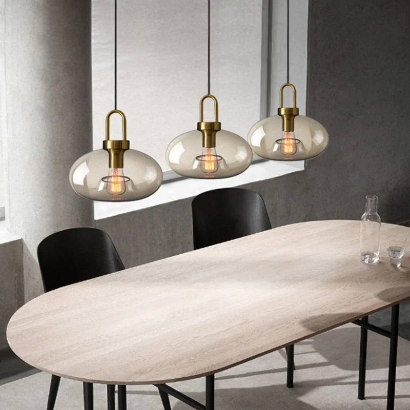 Cafe Sculpted Glass Pendant Light
