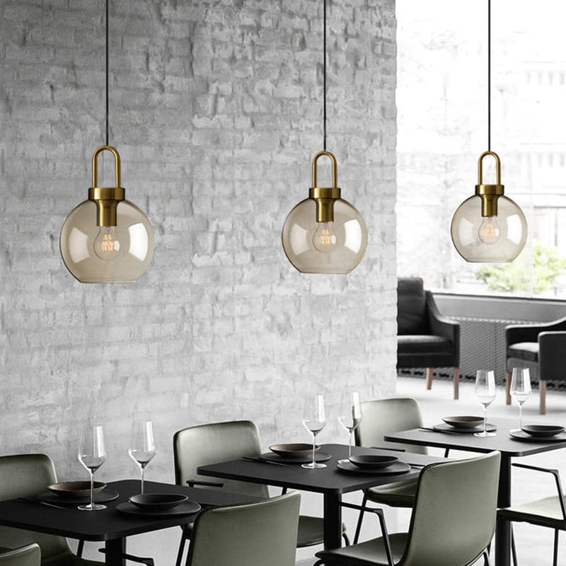Cafe Sculpted Glass Pendant Light