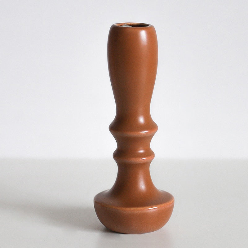 Glazed Ceramic Candle & Flower Holders