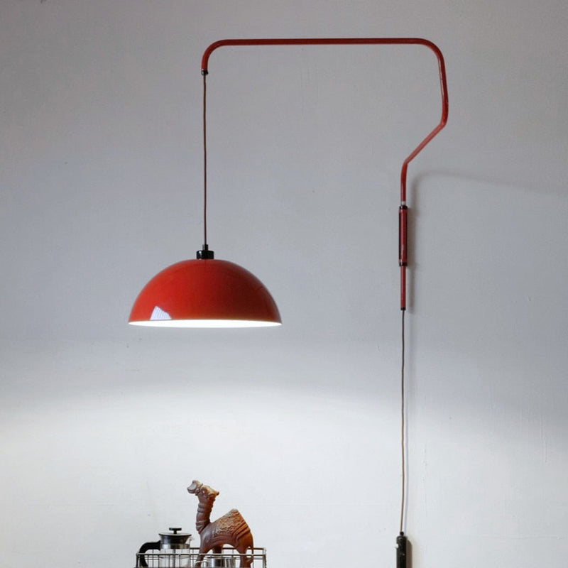 LED Arm Red Wall Lamp for Living/Dining Room 