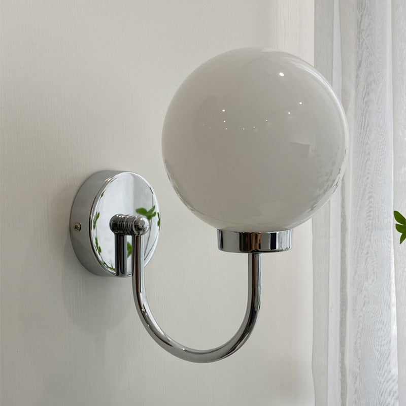 Chromatic Glass Globe Wall Lamp