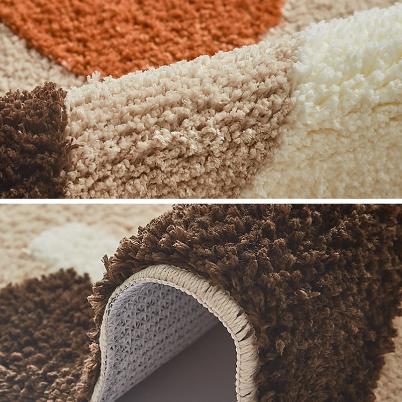 Rectangle Abstract Thick Carpet
