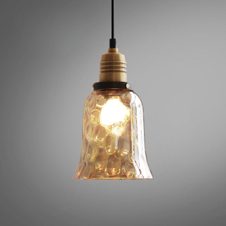 Coliseum Hammered Glass LED 9.8in | Letifly Lights & Decor