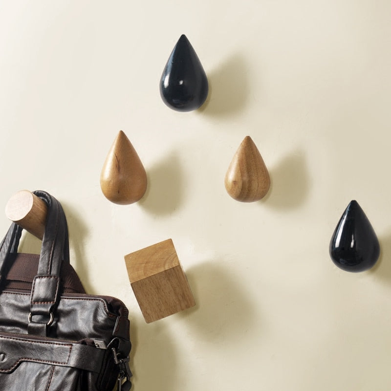 Wood Hanger Round Cylindrical Dice Holder