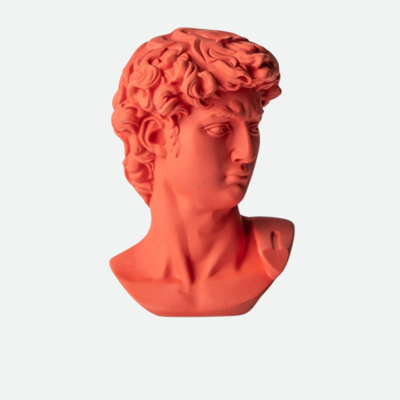 Resin Statue Sculpture Red Blue Color Home Decoration