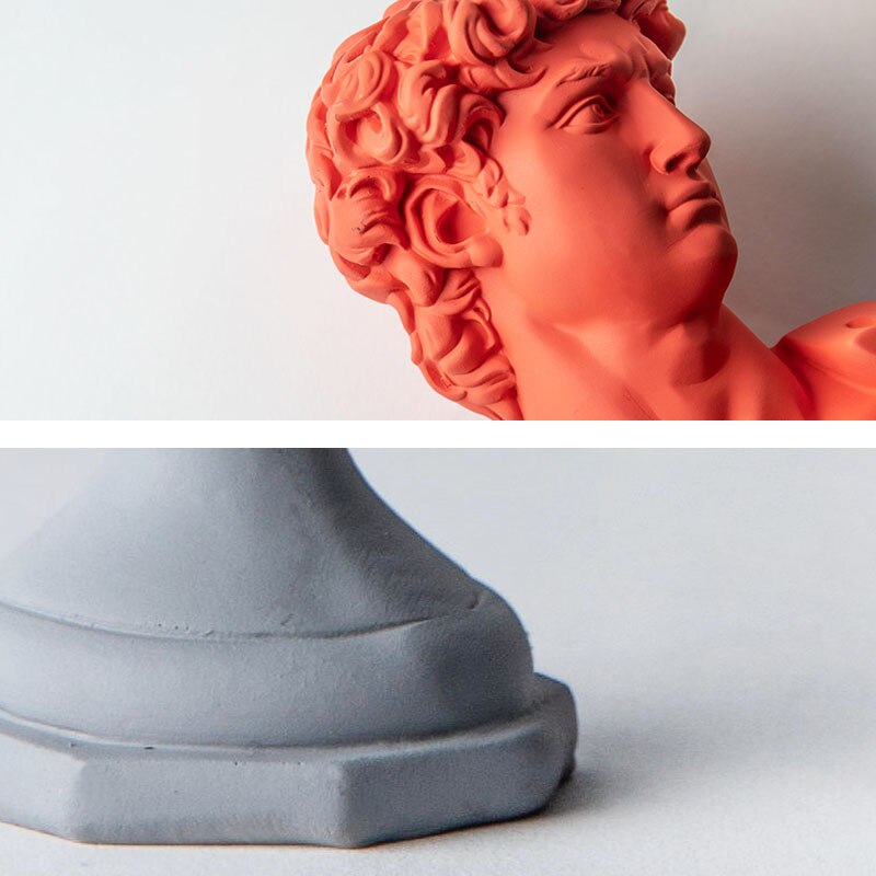 Resin Statue Sculpture Red Blue Color Home Decoration