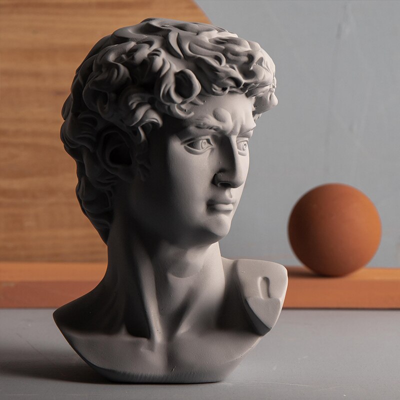 Resin Statue Sculpture Red Blue Color Home Decoration