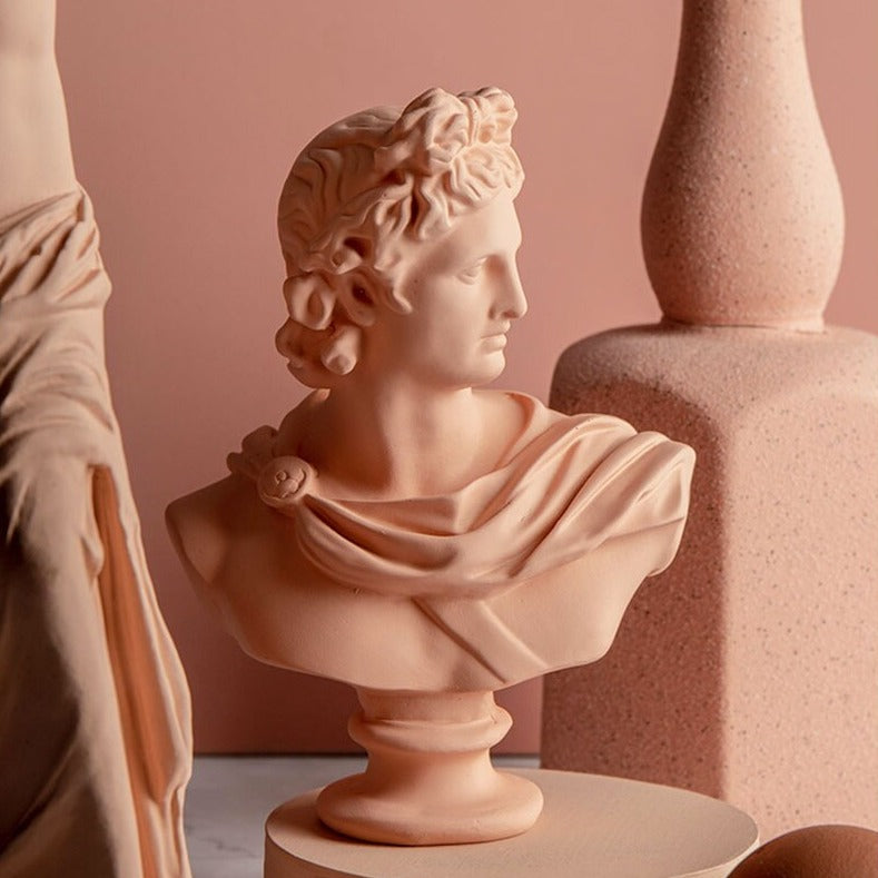 Resin Statue Sculpture Red Blue Color Home Decoration