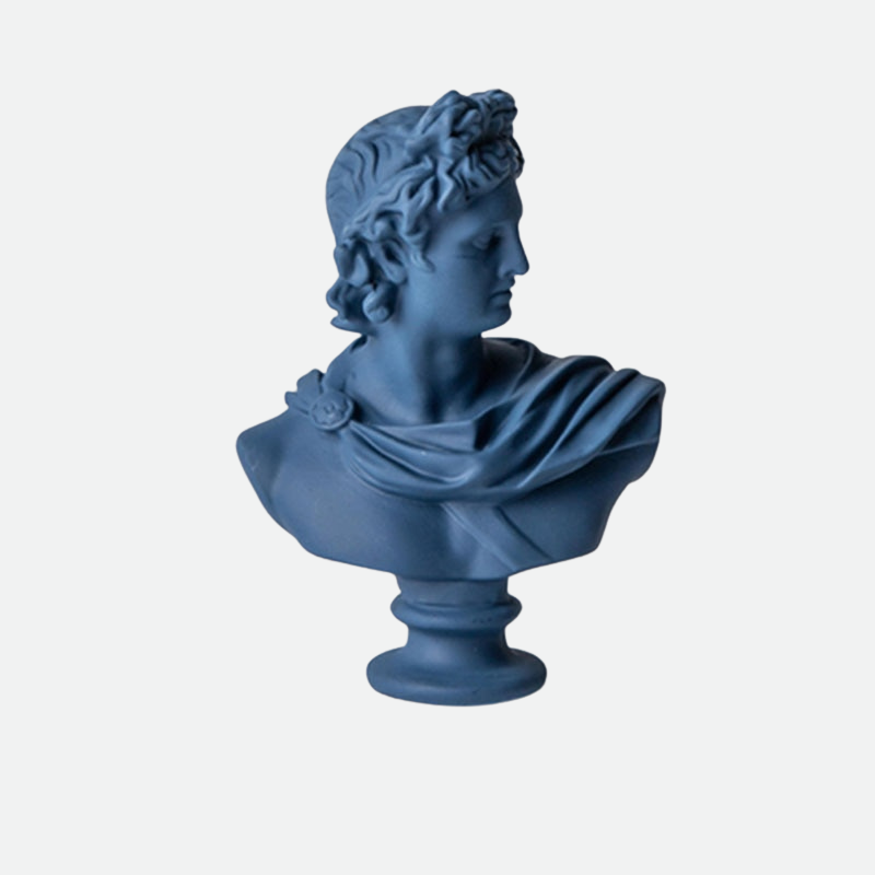 Resin Statue Sculpture Red Blue Color Home Decoration