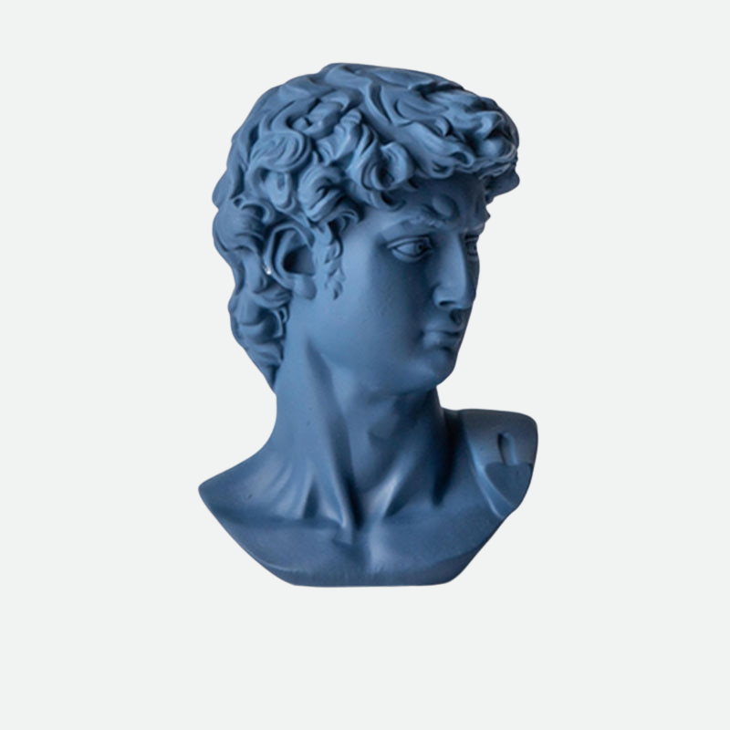 Resin Statue Sculpture Red Blue Color Home Decoration
