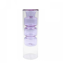 Glass Colorful Flower Vase with Modern Shapes and Morandi Style 