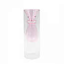 Glass Colorful Flower Vase with Modern Shapes and Morandi Style 