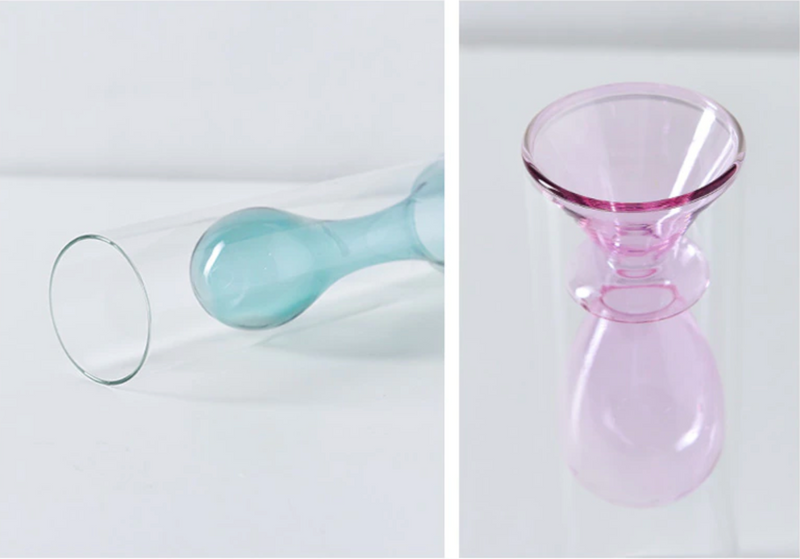Color Inlay Glass Vase