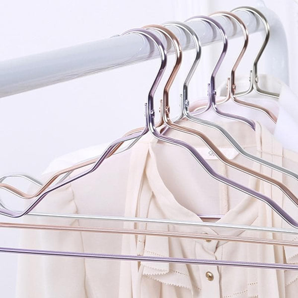 colored metal aluminum hanger clothes