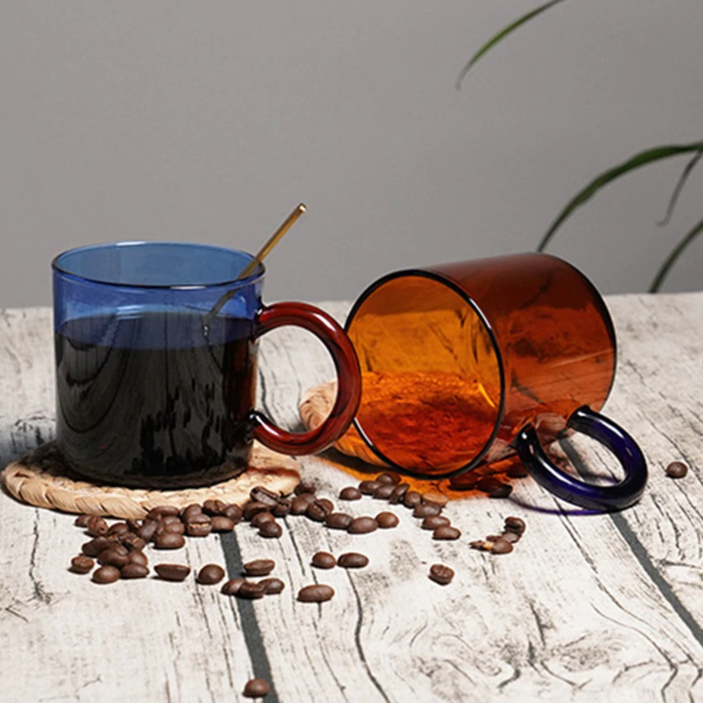 Colored Borosilicate Glass Mugs - Letifly  Letifly Lights & Decor