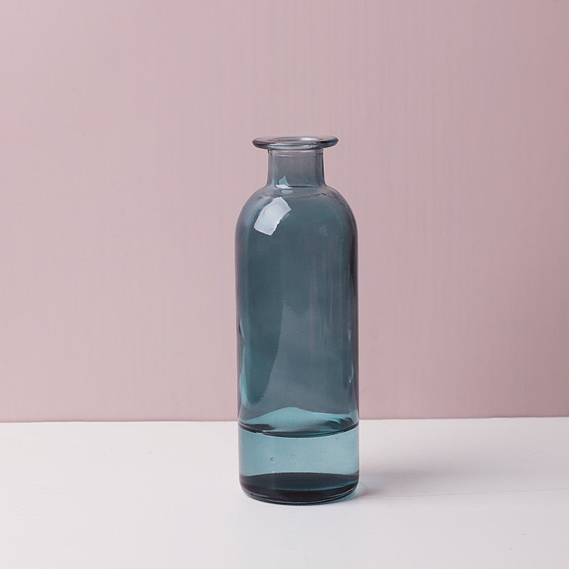 Transparent Flower Glass Vase for Decoration