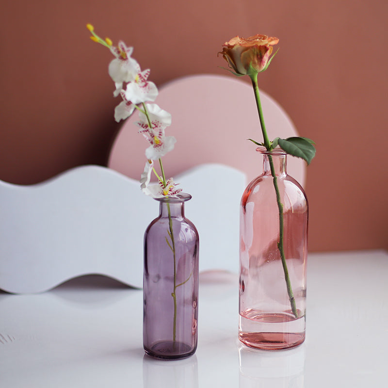 Transparent Flower Glass Vase for Decoration