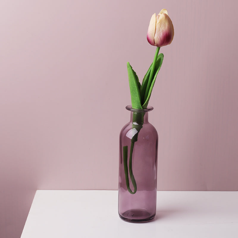 Transparent Flower Glass Vase for Decoration