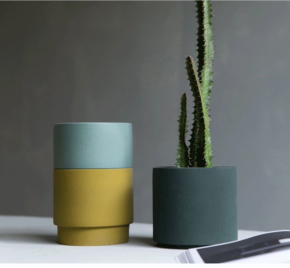 Porcelain Stackable Planters