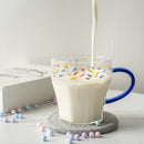 Confetti Printed Glass Mug