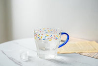 Confetti Printed Glass Mug