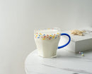 Confetti Printed Glass Mug