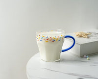 Confetti Printed Glass Mug