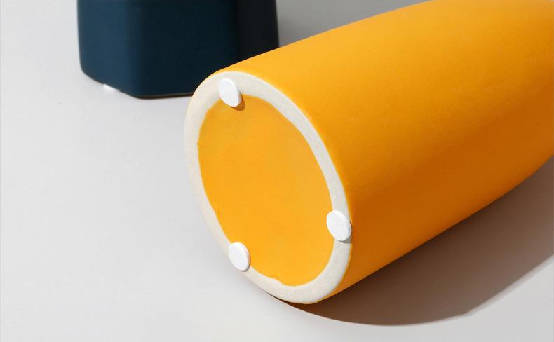 ceramic orange yellow blue decoration vase