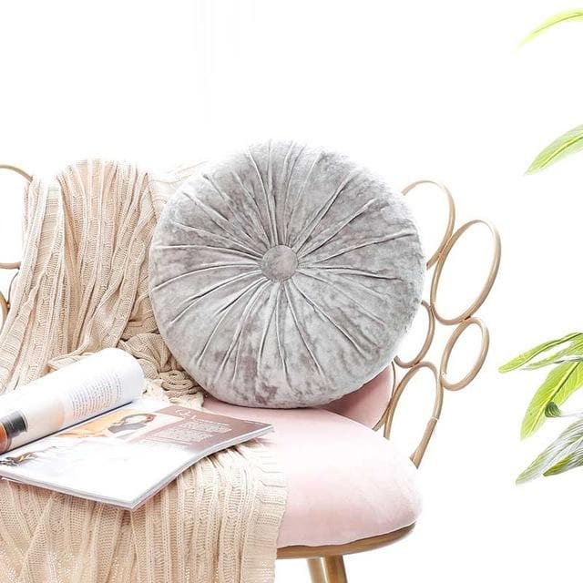 Crushed Velvet Round Pillow 15 inch Letifly โ Letifly Lights Decor