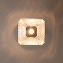 Textured Diamond Gold Glass Iron Elegant Ceiling Hanging Pendant Light
