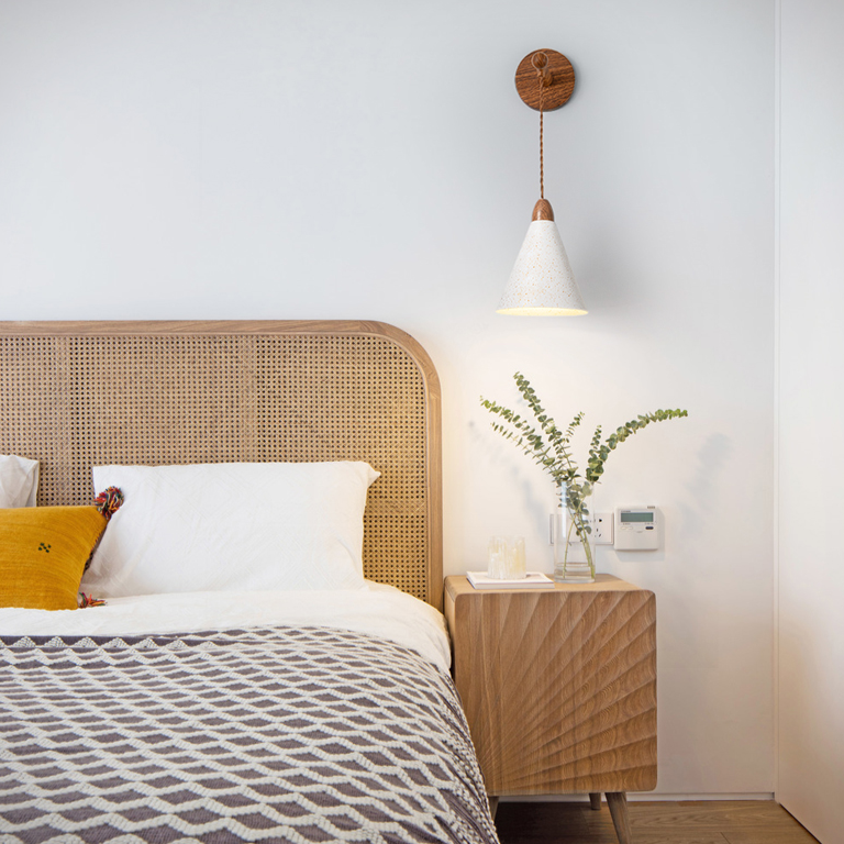 Wood Cream Wall Lamp LED Lighting 