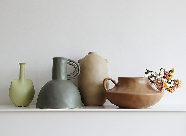 Earth Tones Handmade Ceramic Vase