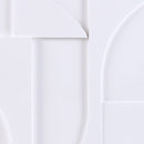Elements Geometric MDF Wood Carved Wall Decor
