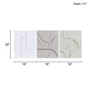 Elements Geometric MDF Wood Carved Wall Decor