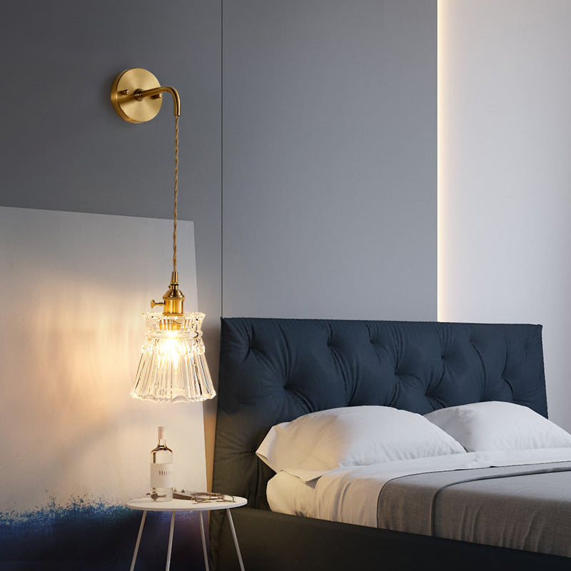 Light Sconce Glass Wall Lamp