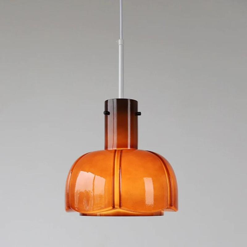 Glass Colorful Flower Bud Design Lamp