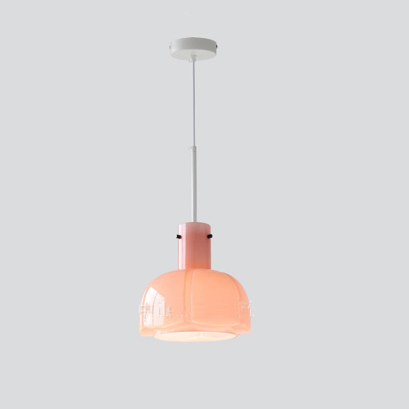 Glass Colorful Flower Bud Design Lamp
