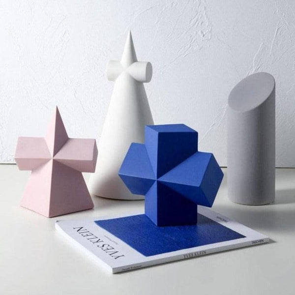 abstract ceramic enamel desktop sculpture figurine