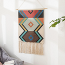 Fabric Geometric Boho Design Hanging Wall Tapestry