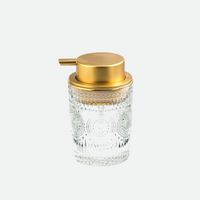Soap Transparent Press Glass Bottle 