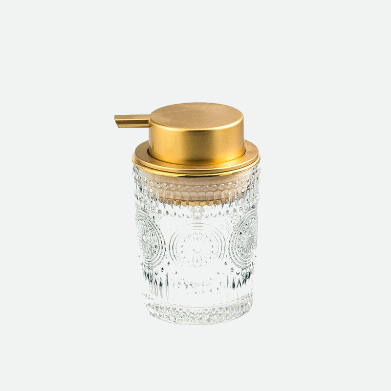 Soap Transparent Press Glass Bottle 